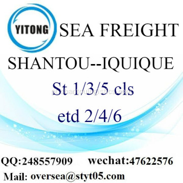 Consolidação de LCL Shantou Porto de Iquique